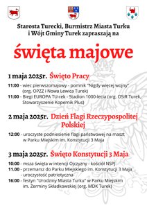 Zdjęcie główne dla wydarzenia: Święta Majowe 2025